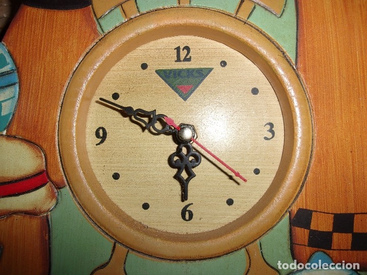 Relojes: RELOJ DE MADERA - PUBLICIDAD DE VICKS. - Foto 2