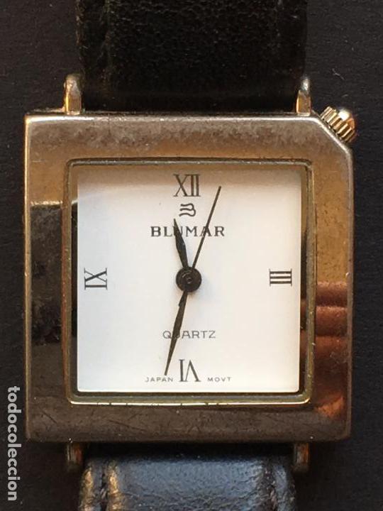 Relojes: RELOJ DE CUARZO DE LA MARCA BLUMAR, CON CORREA DE CUERO NEGRO - Foto 1