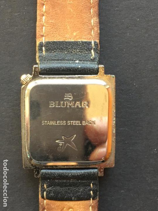Relojes: RELOJ DE CUARZO DE LA MARCA BLUMAR, CON CORREA DE CUERO NEGRO - Foto 3