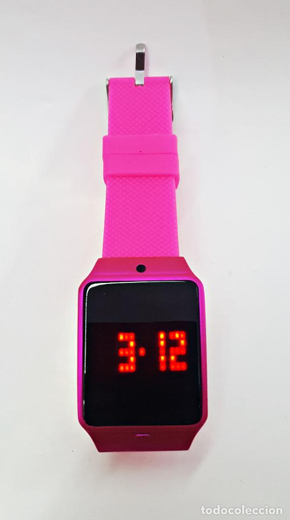 Relojes: Reloj rosa restangular de se&ntilde;ora. - Foto 2