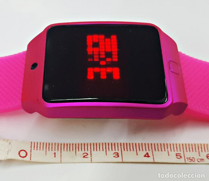 Relojes: Reloj rosa restangular de se&ntilde;ora. - Foto 4