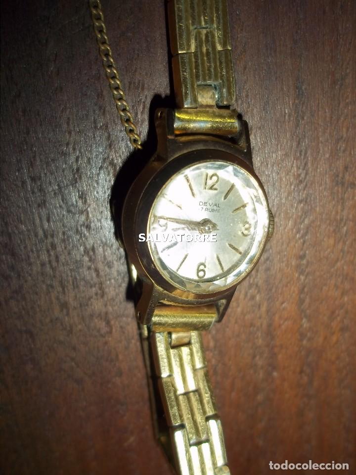 Relojes: RELOJ SE&Ntilde;ORA DEVAL. SUIZA. SWISS. NO FUNCIONA. - Foto 1