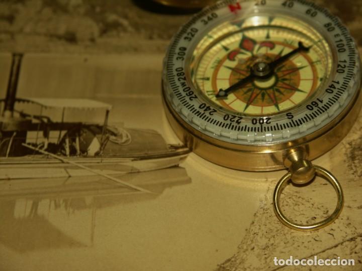 Relojes: Brujula formato reloj bolsillo de Precision ba&ntilde;ada en aceite. - Foto 2
