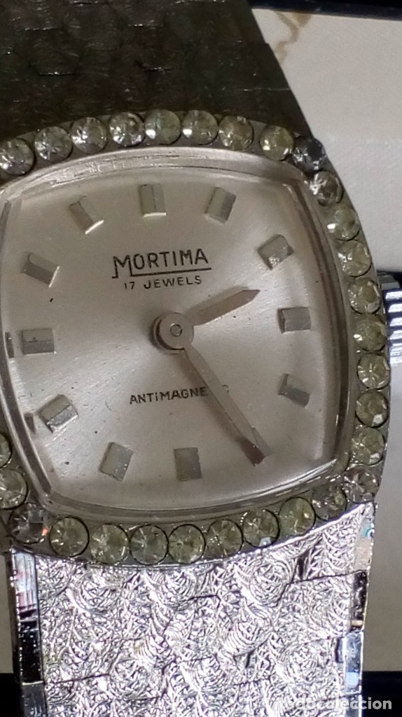 Montre Bracelet Homme MORTIMA Vintage - Mécanique à Remontage Manuel, Antimagnétique, Boîtier Et Bracelet Dorés - Occasion Fonctionnelle