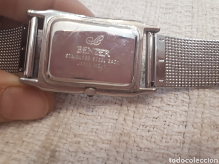 Relojes: Reloj Benzer Quartz plateado correa metal - Foto 3