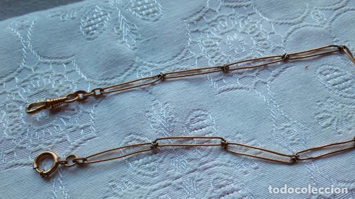 Relojes: Cadena reloj bolsillo antigua - Foto 10