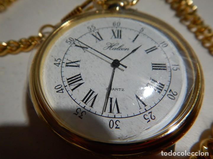 Relojes: Reloj de bolsillo halcon con leontina - Foto 2