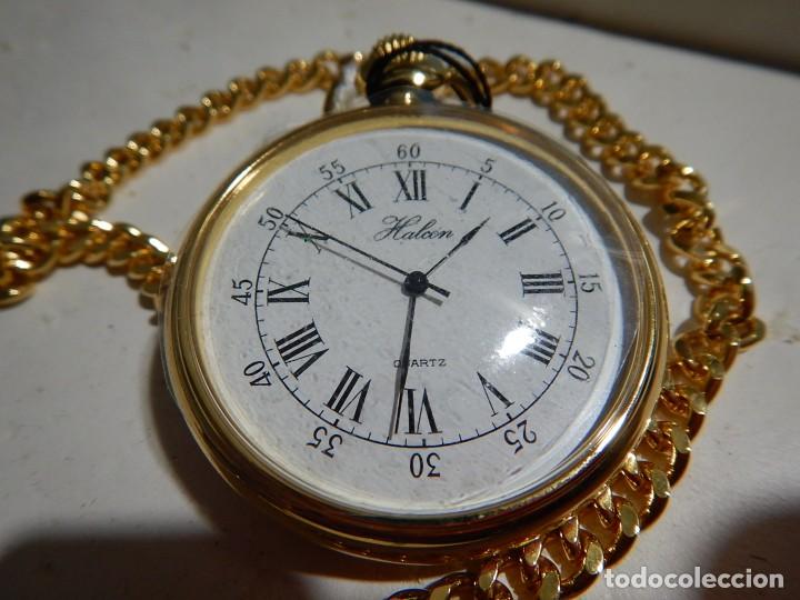 Relojes: Reloj de bolsillo halcon con leontina - Foto 1