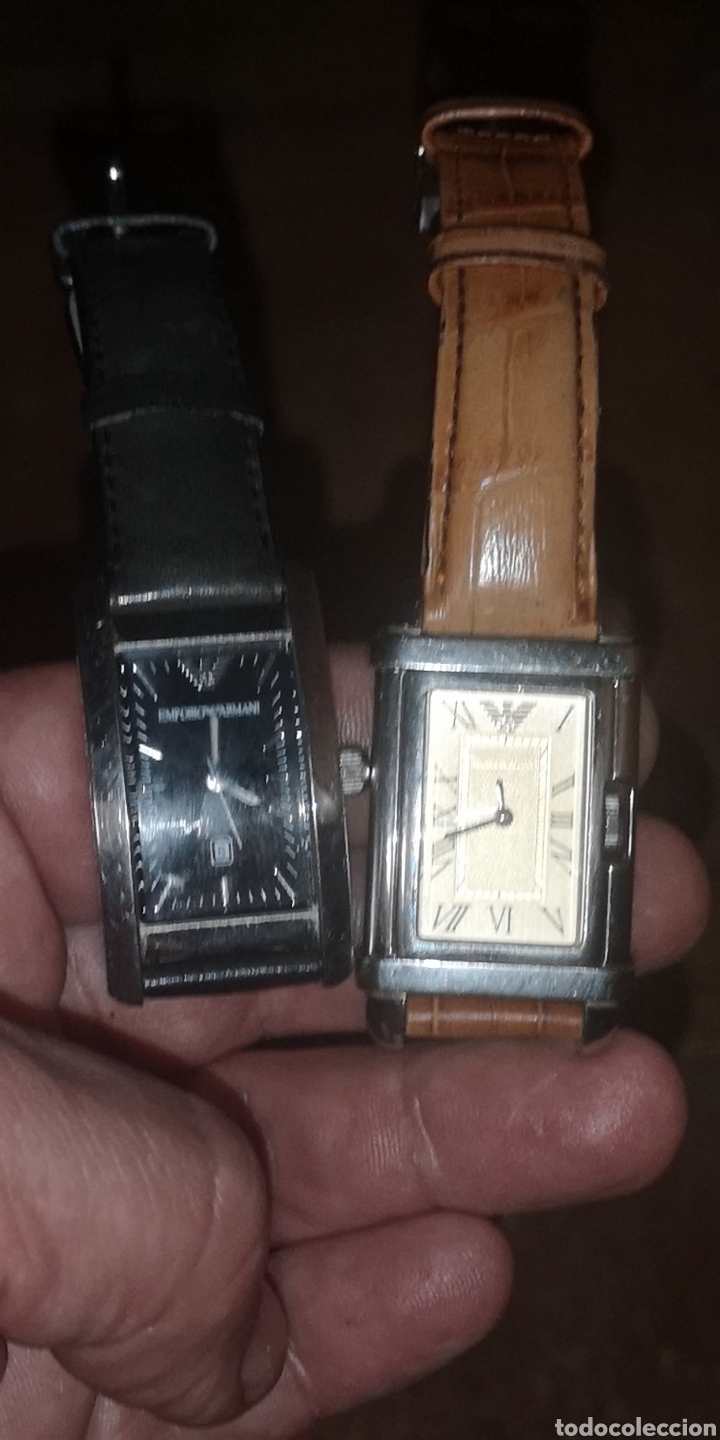 Relojes: Dos relojes Emporio Armani desconozco si funciona o van con pilas o que otros métodos son - Foto 1 - 195388810
