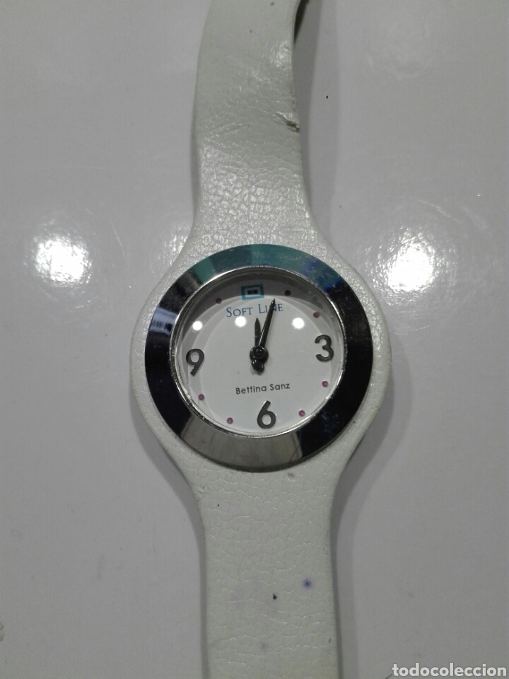 Relojes: RELOJ SE&Ntilde;ORA SOFT LINE.A PILAS CORREA BLANCA - Foto 1