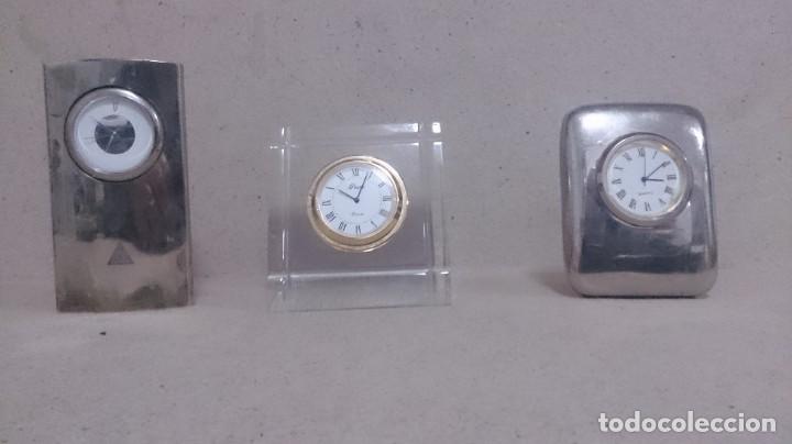 Relojes: 3 RELOJES DE SOBREMESA DE QUARTZ - Foto 1