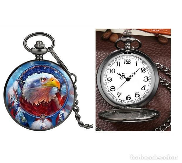 reloj de bolsillo aguila pajaro - Compra venta en todocoleccion