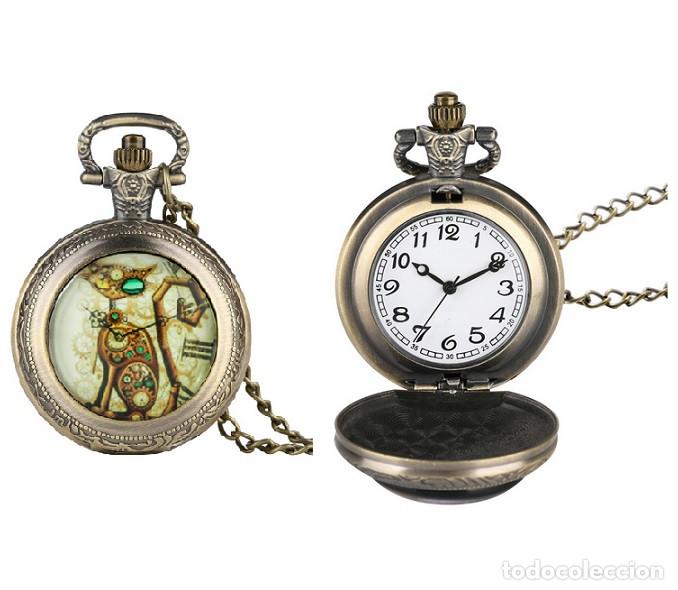 Relojes: Reloj de Bolsillo Gato Mecanico - Foto 1