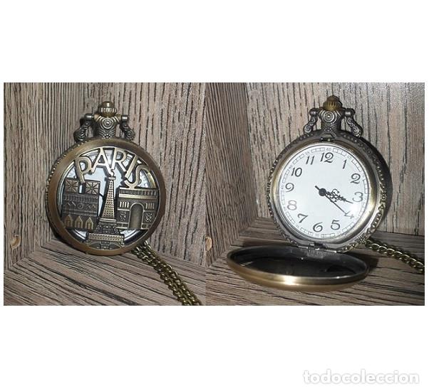 Relojes: Reloj de Bolsillo Paris Torre Eiffel - Foto 1