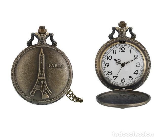 Relojes: Reloj de Bolsillo Paris Torre Eiffel - Foto 1