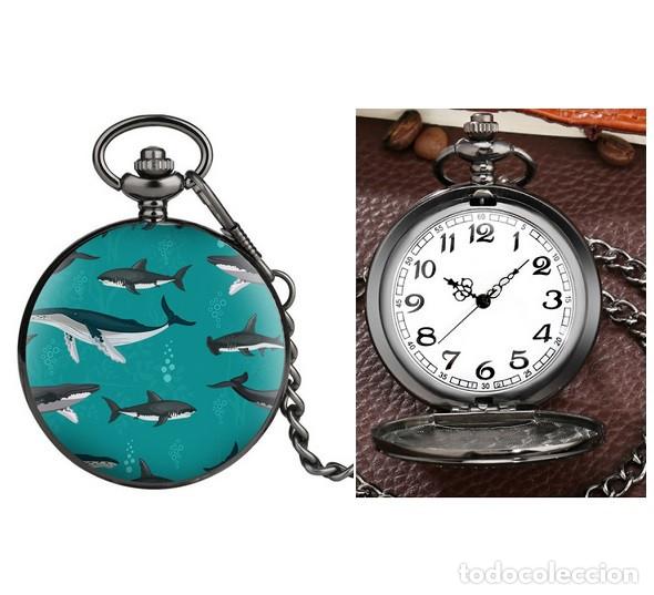 Relojes: Reloj de Bolsillo Tiburones - Foto 1