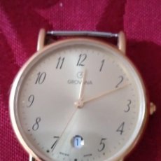 Relojes: ANTIGUO RELOJ GROVANA QUARTZ 1219 1 - STAINLESS STEEL BACK CALENDARIO,SUISSE MADE