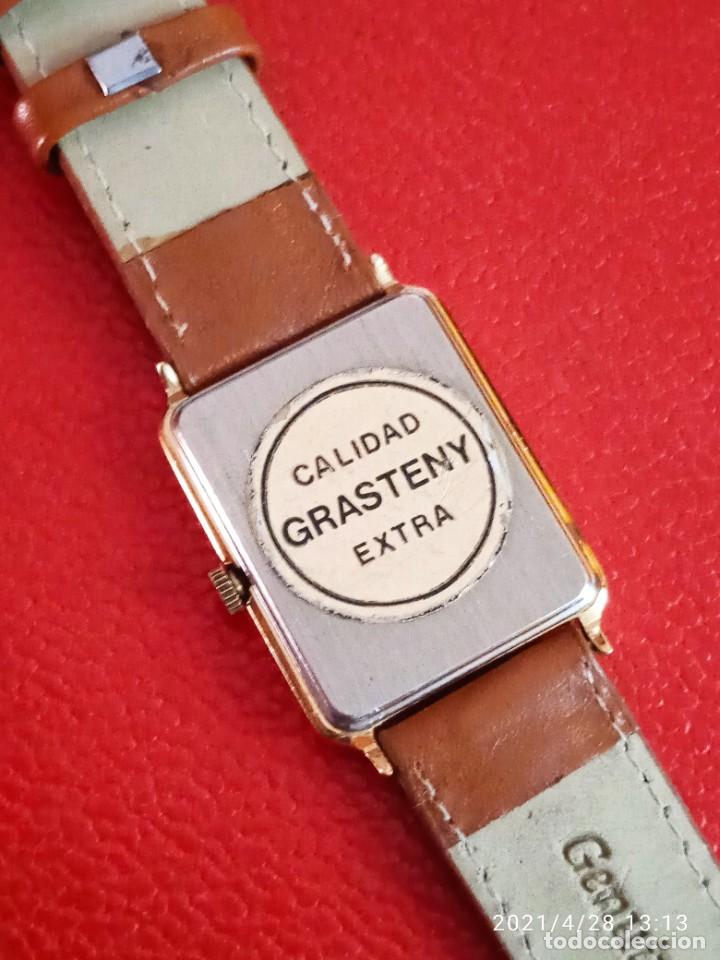 Relojes: RELOJ GRASTINY QUARTS PLAQUE OR COMO NUEVO. - Foto 7