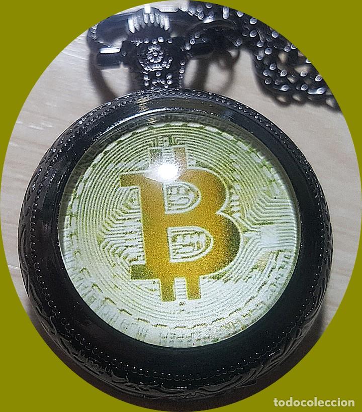 Relojes: RELOJ BOLSILLO TEMATICO BITCOIN - Foto 1