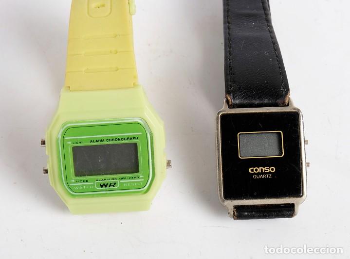 Relojes: 2 relojes digitales. WR y CONSO. Sin bater&iacute;a - Foto 1