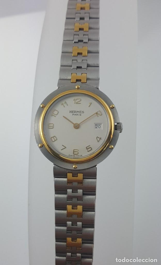 Relojes: HERM&Egrave;S ACERO Y PLAQU&Egrave; ORO MUJER COMO NUEVO. - Foto 1