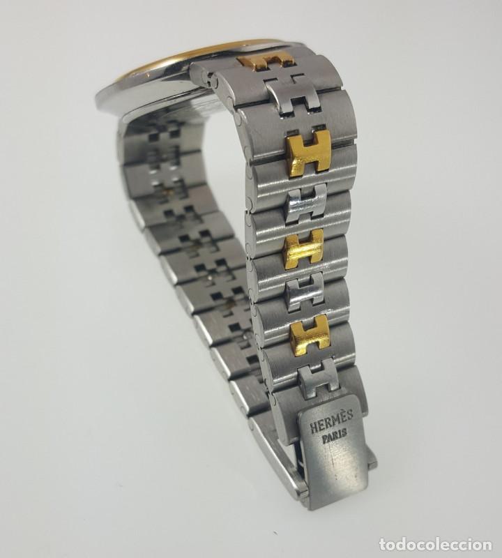 Relojes: HERM&Egrave;S ACERO Y PLAQU&Egrave; ORO MUJER COMO NUEVO. - Foto 3