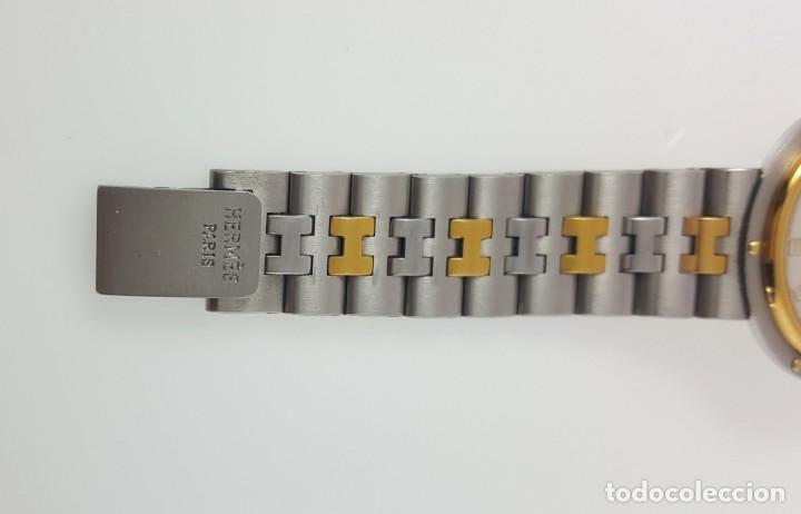 Relojes: HERM&Egrave;S ACERO Y PLAQU&Egrave; ORO MUJER COMO NUEVO. - Foto 4