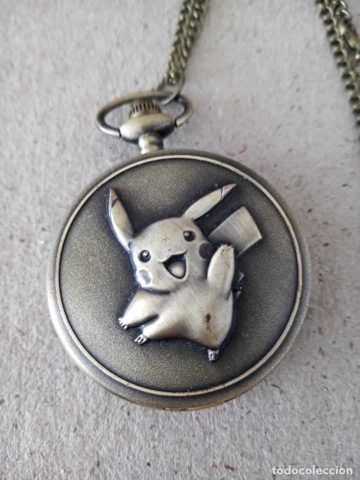 Relojes: BONITO RELOJ DE BOLSILLO QUARTZ. ( PIKachu? ) ) - Foto 2