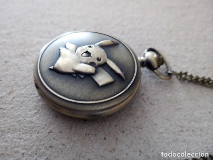 Relojes: BONITO RELOJ DE BOLSILLO QUARTZ. ( PIKachu? ) ) - Foto 3