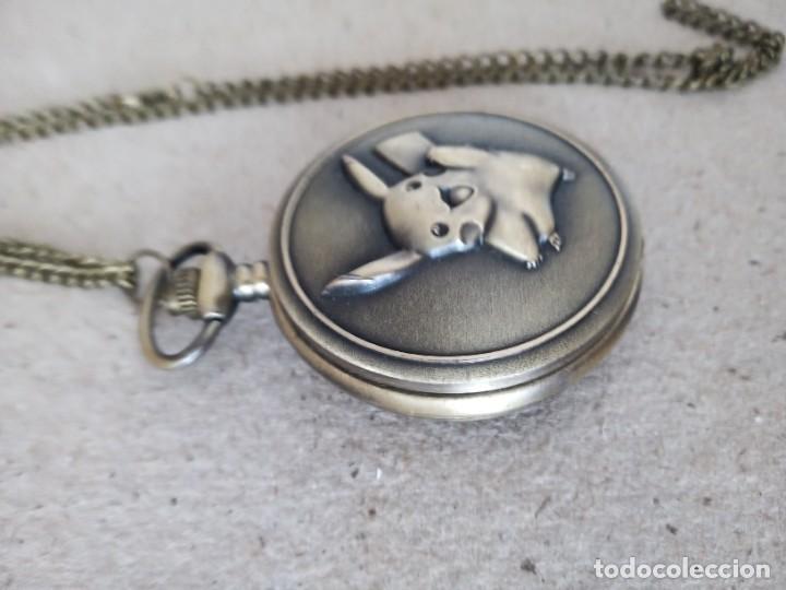 Relojes: BONITO RELOJ DE BOLSILLO QUARTZ. ( PIKachu? ) ) - Foto 4