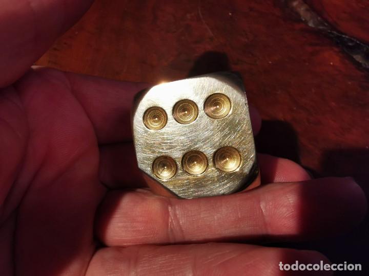 Relojes: RELOJ ADDEX QUARTZ, EN FORMA DE DADO DE BRONCE - Foto 4