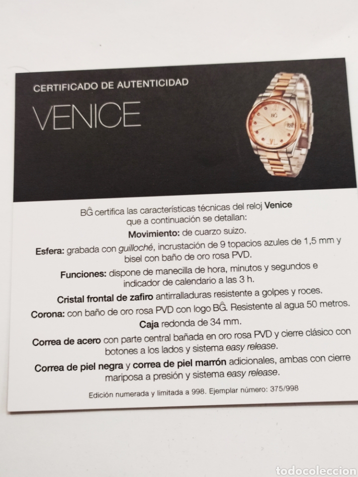 Relojes: Precioso Reloj Venice de BĜ. - Foto 8