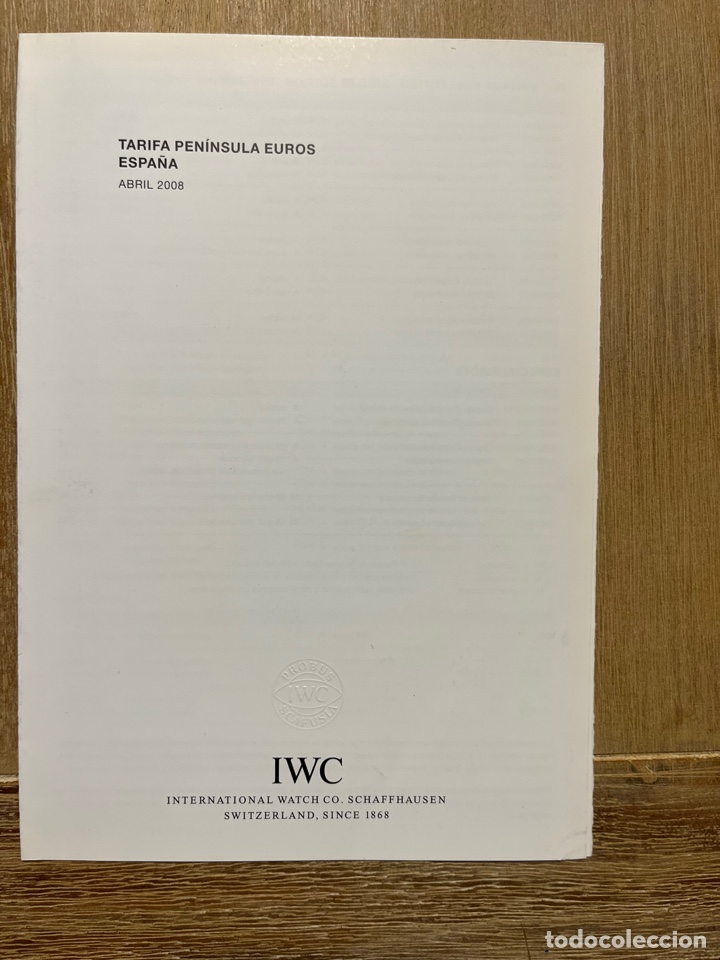 Relojes: IWC 2.008 con tarifa para pen&iacute;nsula - Foto 10