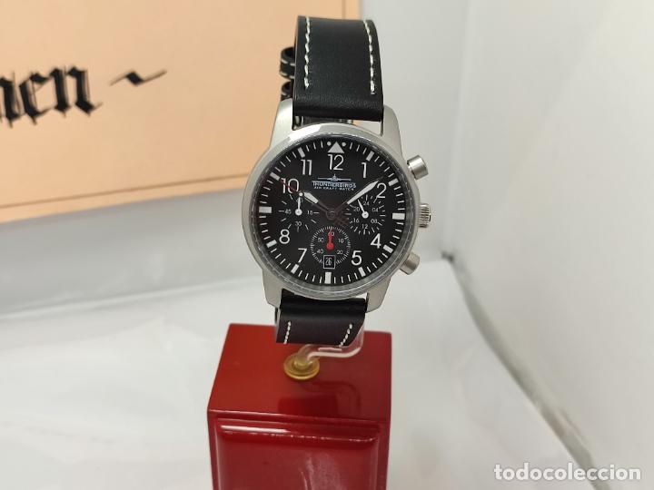 Relojes: Reloj Thunderbirds Multipro Chrono estilo aviador. - Foto 4