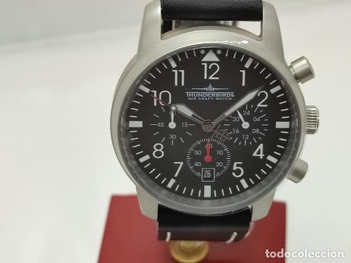 Relojes: Reloj Thunderbirds Multipro Chrono estilo aviador. - Foto 11