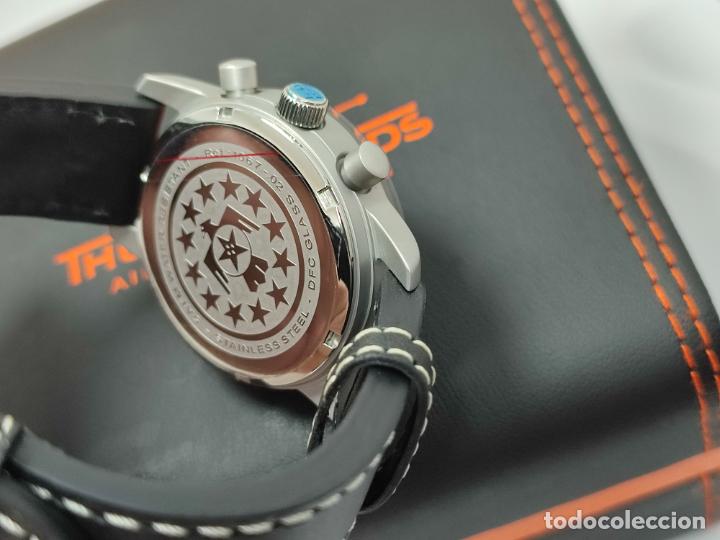 Relojes: Reloj Thunderbirds Multipro Chrono estilo aviador. - Foto 12