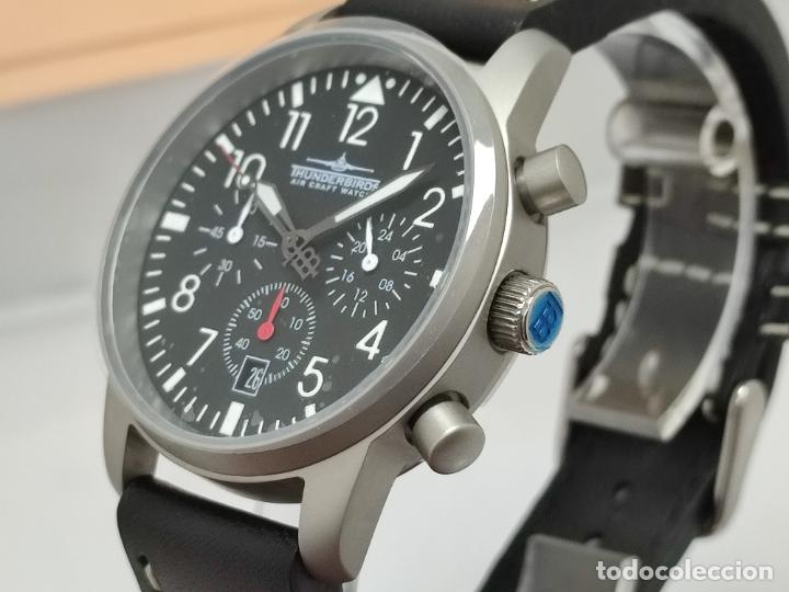 Relojes: Reloj Thunderbirds Multipro Chrono estilo aviador. - Foto 14