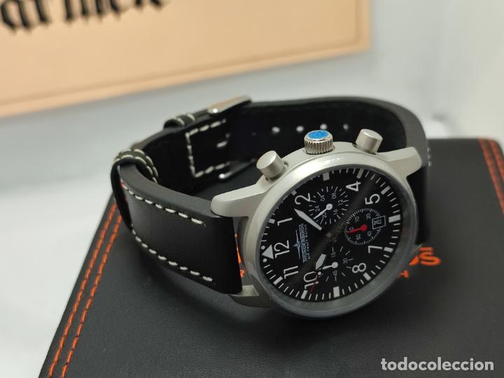 Relojes: Reloj Thunderbirds Multipro Chrono estilo aviador. - Foto 17