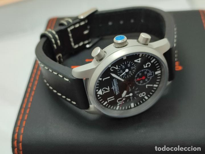 Relojes: Reloj Thunderbirds Multipro Chrono estilo aviador. - Foto 19