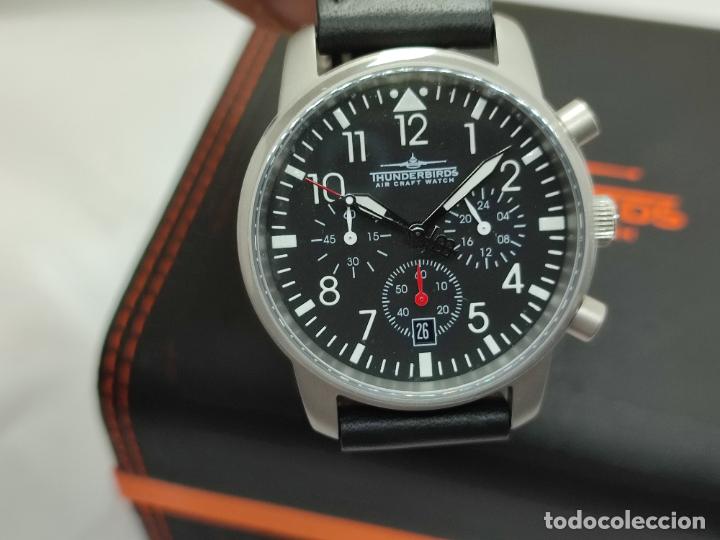 Relojes: Reloj Thunderbirds Multipro Chrono estilo aviador. - Foto 20