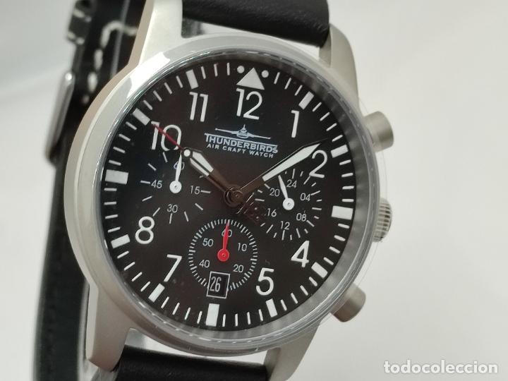 Relojes: Reloj Thunderbirds Multipro Chrono estilo aviador. - Foto 22