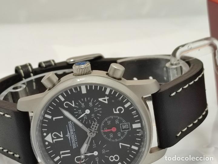 Relojes: Reloj Thunderbirds Multipro Chrono estilo aviador. - Foto 24