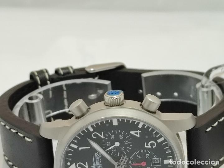 Relojes: Reloj Thunderbirds Multipro Chrono estilo aviador. - Foto 25
