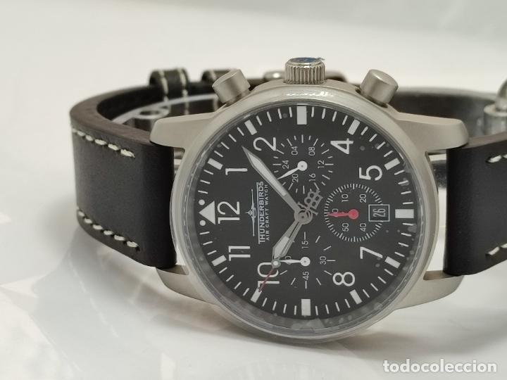 Relojes: Reloj Thunderbirds Multipro Chrono estilo aviador. - Foto 26