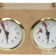 Relojes: CHESS. RELOJ DE AJEDREZ ANÁLOGICO BHB EXCLUSIV ESPECIAL, CARCASA DE MADERA DE BOJ. Lote 382236929