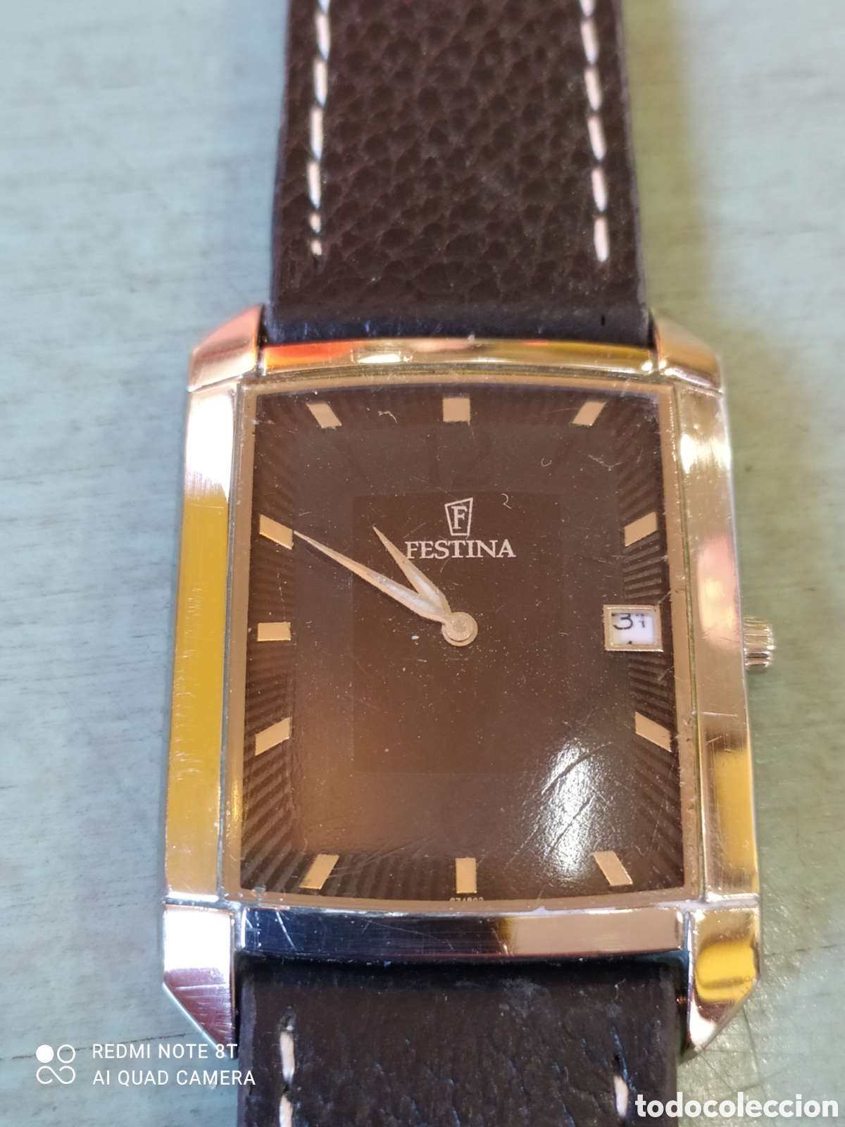 Relojes: Festina reloj de pulsera hombres rectangular 6748 cuarzo - Foto 3