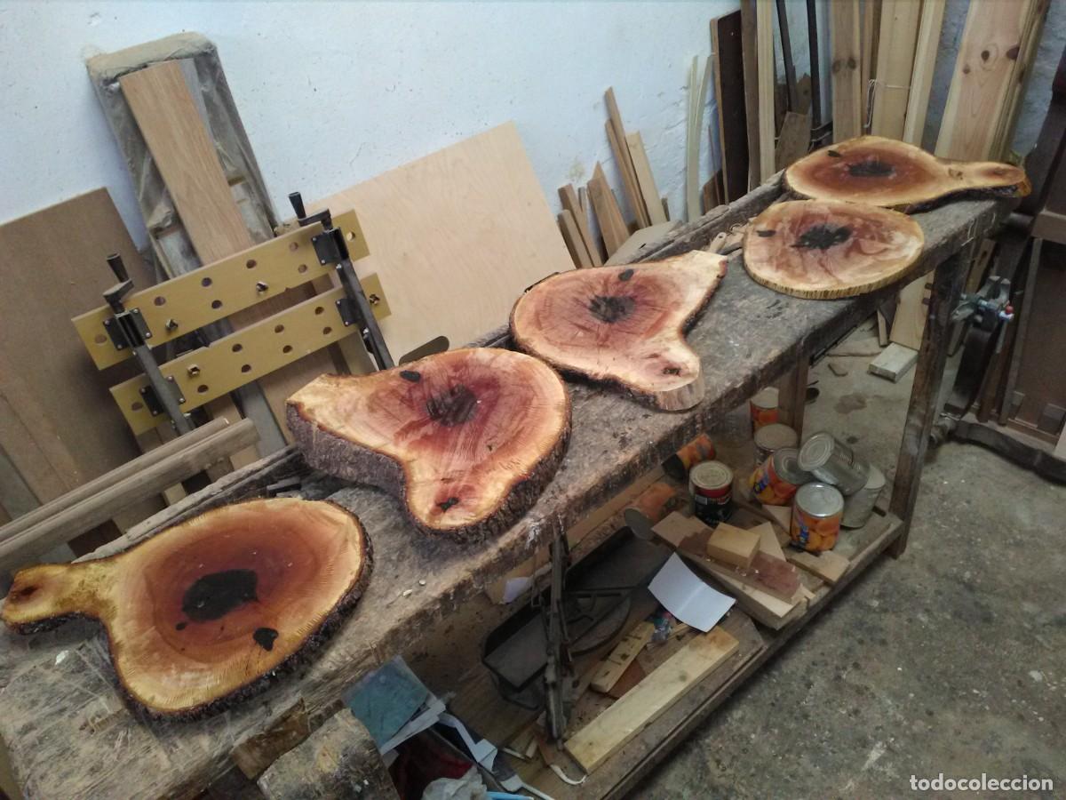 Relojes: Reloj de pared artesanal de madera - Foto 3