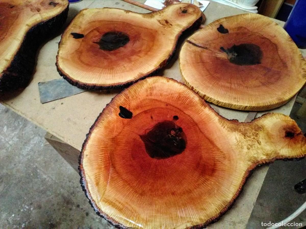 Relojes: Reloj de pared artesanal de madera - Foto 4