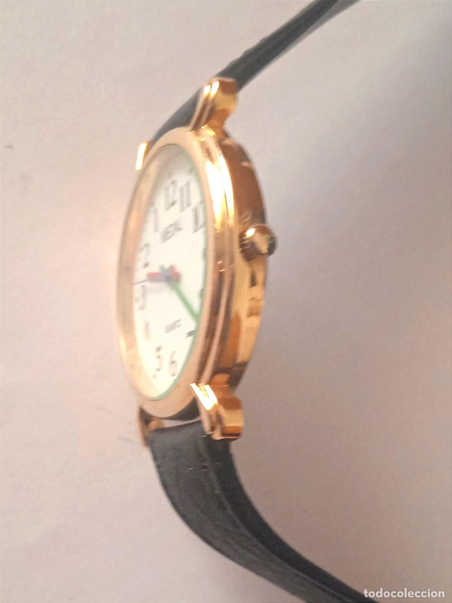 Relojes: RELOJ MEDAL QUART PLAQUE OR NUEVO. - Foto 3