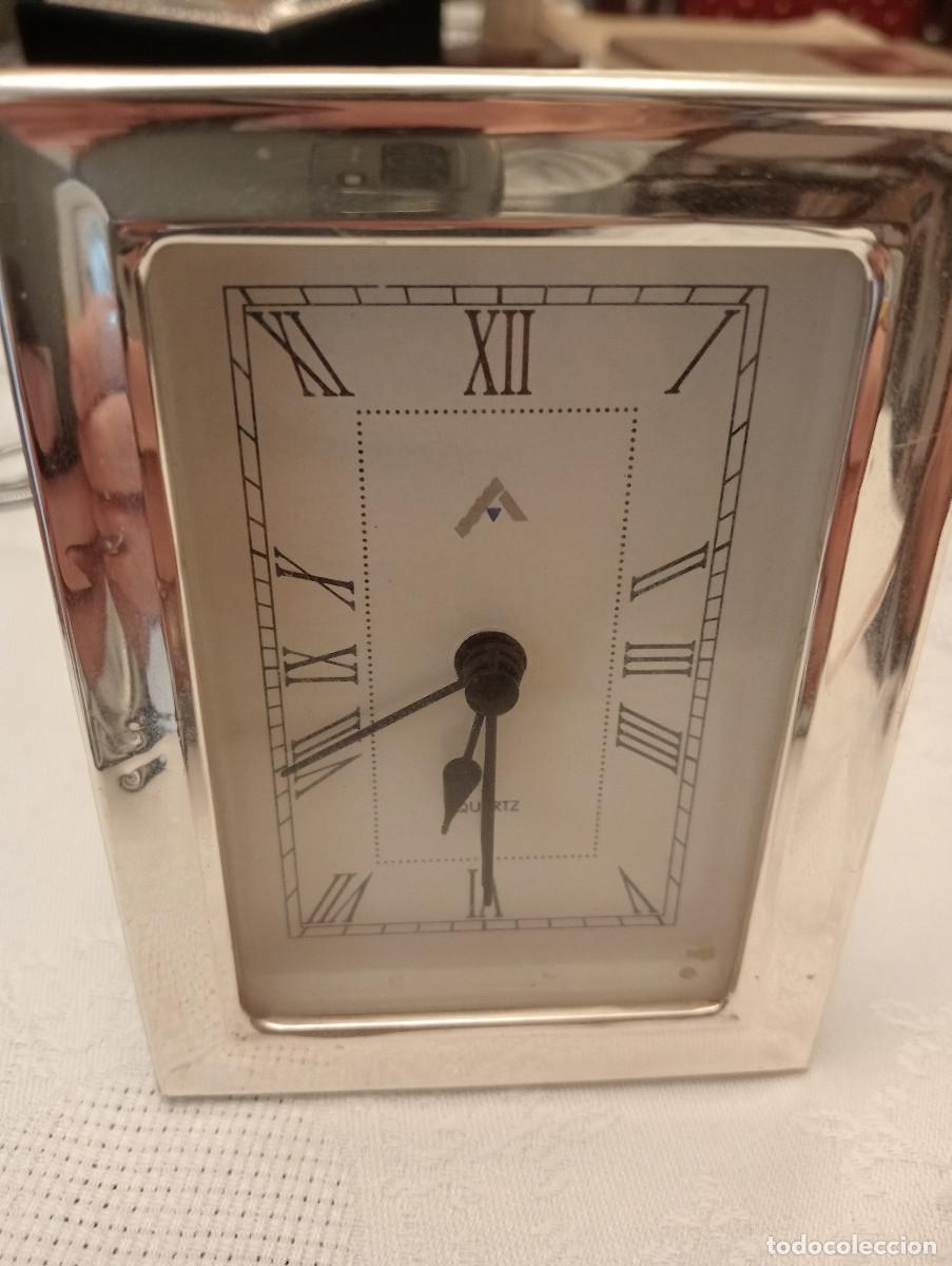 Relojes: RELOJ DE SOBREMESA DE PLATA, CON SU CONTRASTE - Foto 1